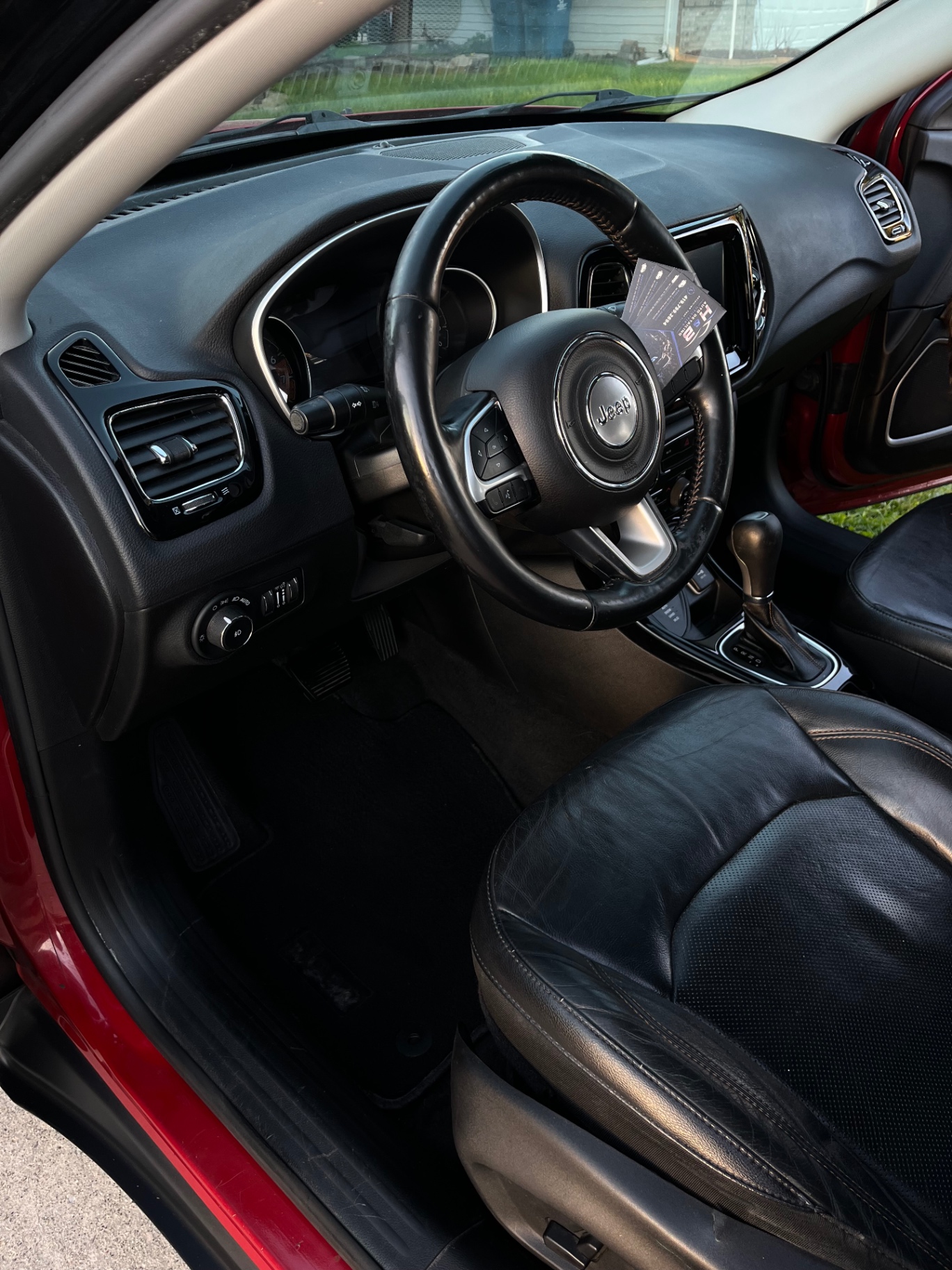 Jeep Compass driver seat and floor — after