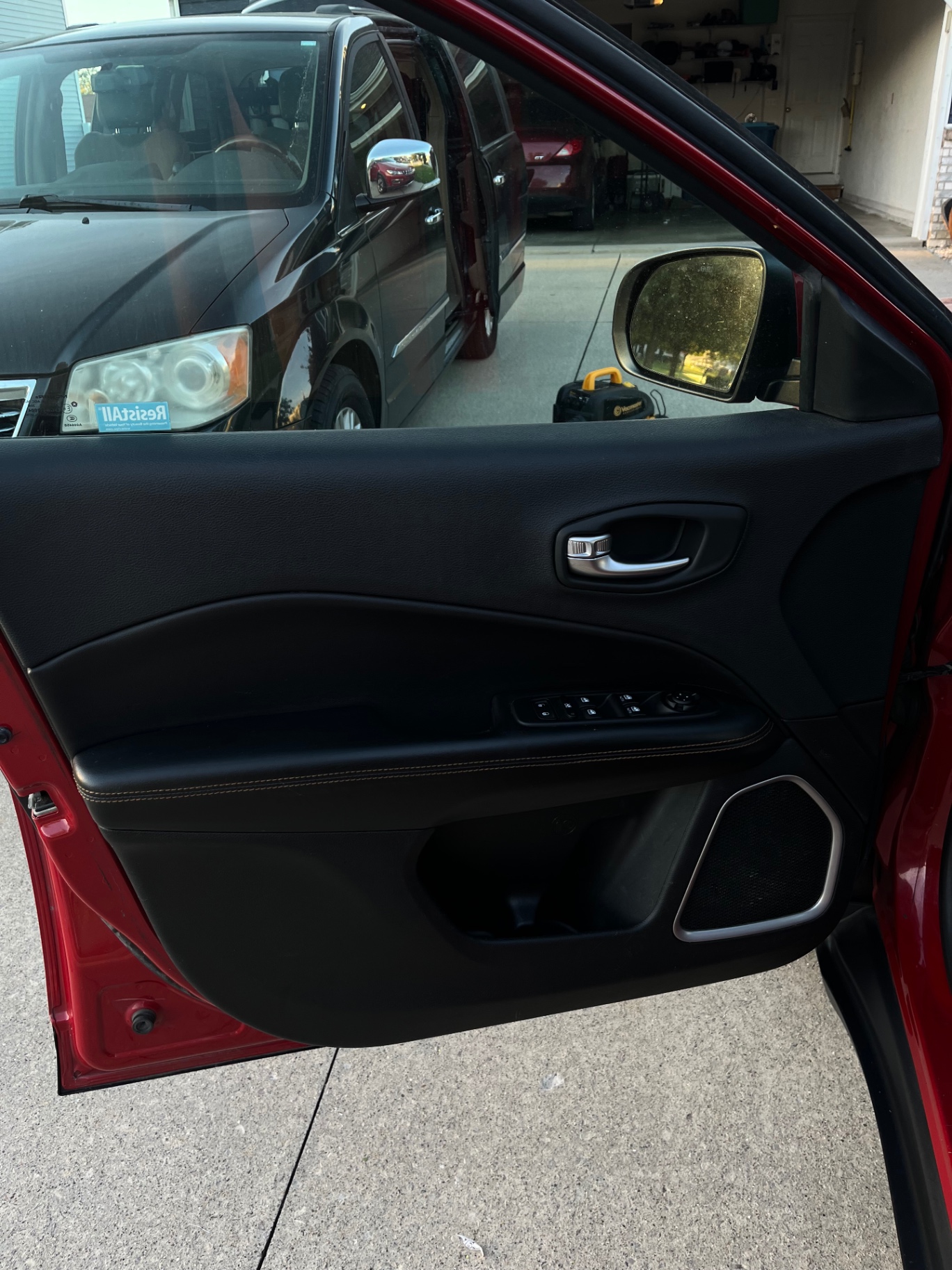 Jeep Compass driver door panel — after