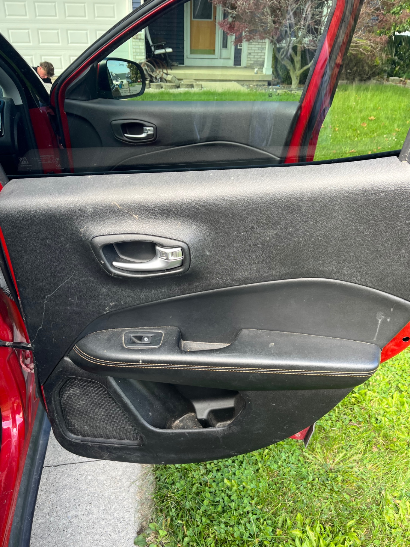 Jeep Compass rear passenger door panel — before